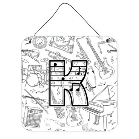 Carolines Treasures Letter K Musical Note Letters Wall and Door Hanging Prints CJ2007-KDS66